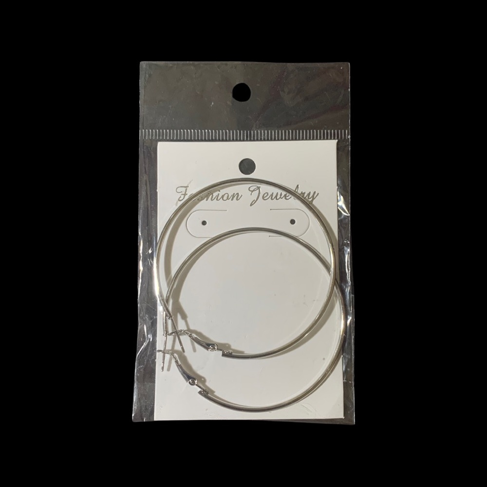 SOLD Stainless Steel Hoop Earrings